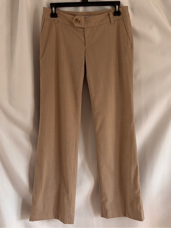 Banana Republic Pants - Banana Republic Khaki Straight-Leg Chinos ~ 98% wool, lined. Size 2